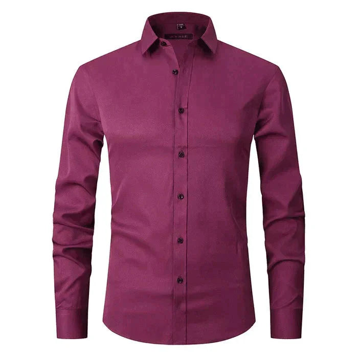 Herren Hemd Langarm Stretch