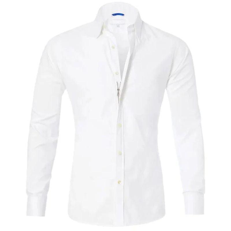 Elegantes Herrenhemd Langarm Knitterfrei