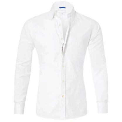 Elegantes Herrenhemd Langarm Knitterfrei