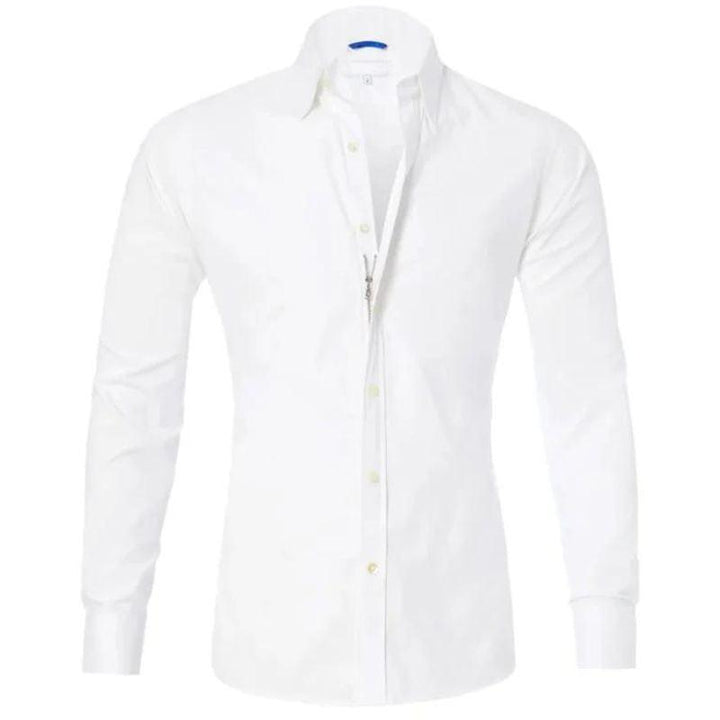 Elegantes Herrenhemd Langarm Knitterfrei