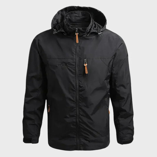 Herren Regenjacke Wasserdicht Kapuze - IdealeKleiden