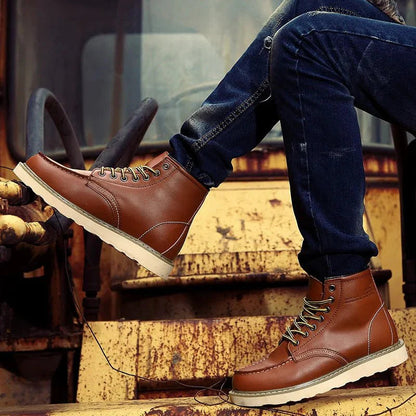 Stylische Mokassin Stiefel Bequem Streetwear - IdealeKleiden