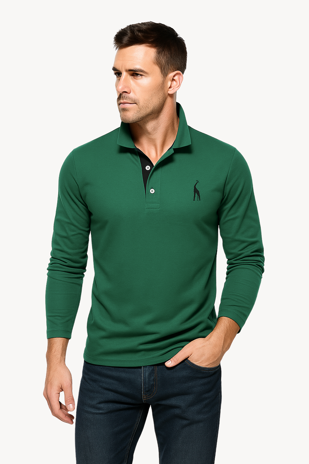Elegantes Polo-Shirt Langarm Damen - IdealeKleiden
