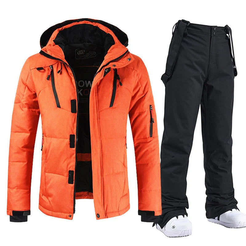 Herren Skianzug Zweiteiler Jacke Hose - IdealeKleiden
