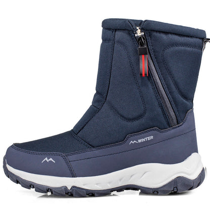 Wasserabweisende Schneestiefel Damen, Mid-High, Rutschfest