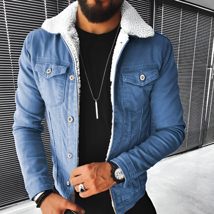 Herren Winterjacke Pelzgefüttert Style