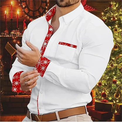 Weihnachts-Herrenhemd Modern & Komfortabel