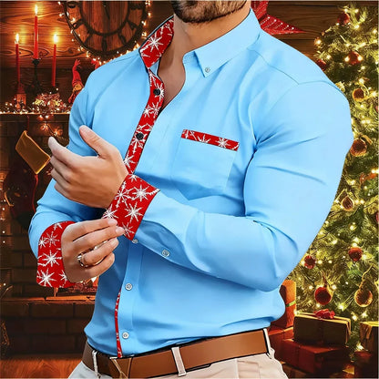 Weihnachts-Herrenhemd Modern & Komfortabel