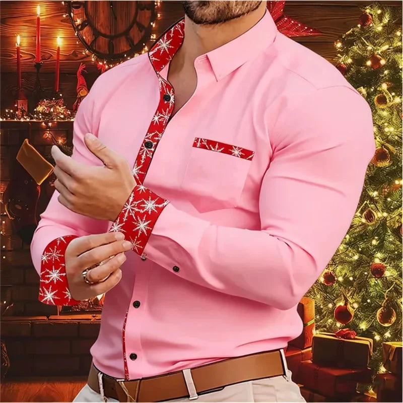 Weihnachts-Herrenhemd Modern & Komfortabel