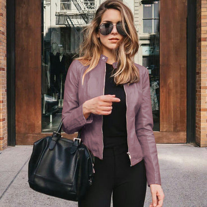 Lederjacke Damen Elegant Stil