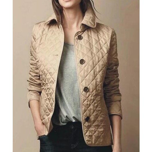 Stylische Damenjacke Diamond Muster - IdealeKleiden