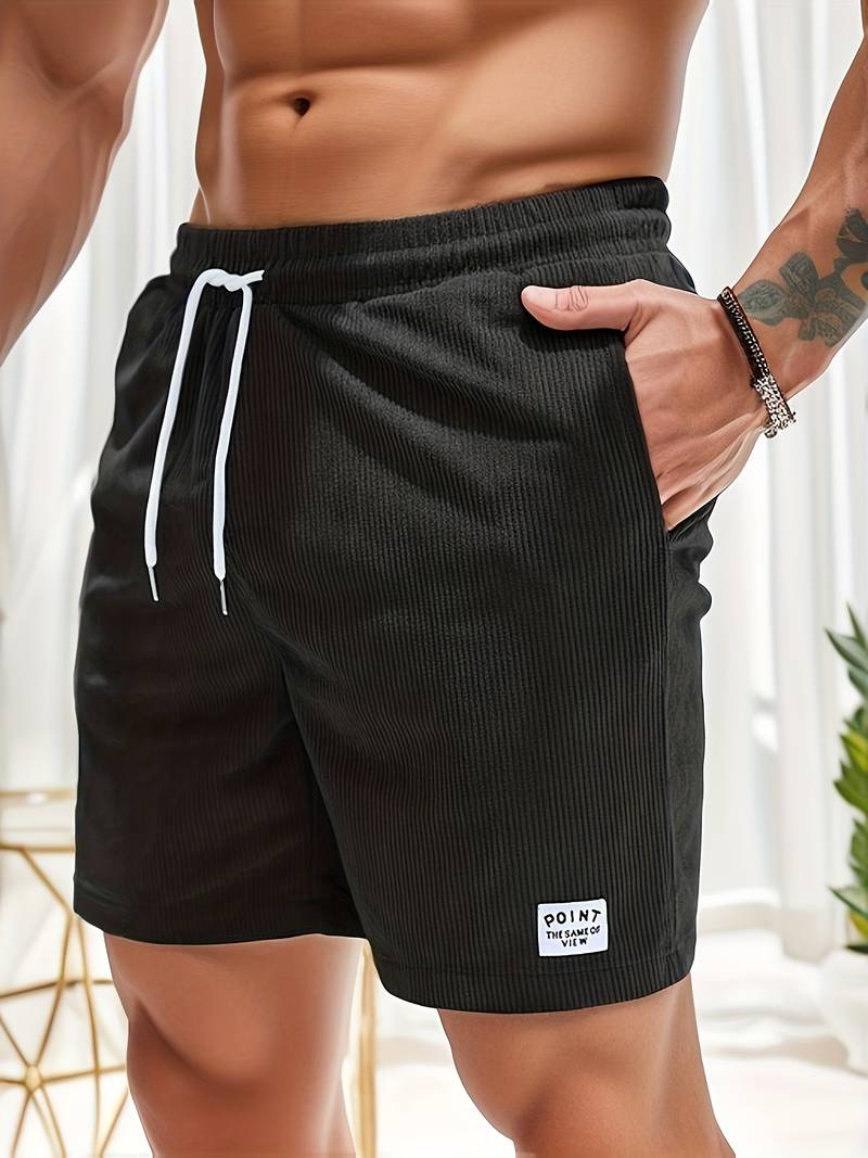 Herren Cord-Shorts Sommer Elegant Elastisch