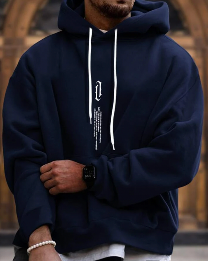 Herren Hoodie Bequem Oversized