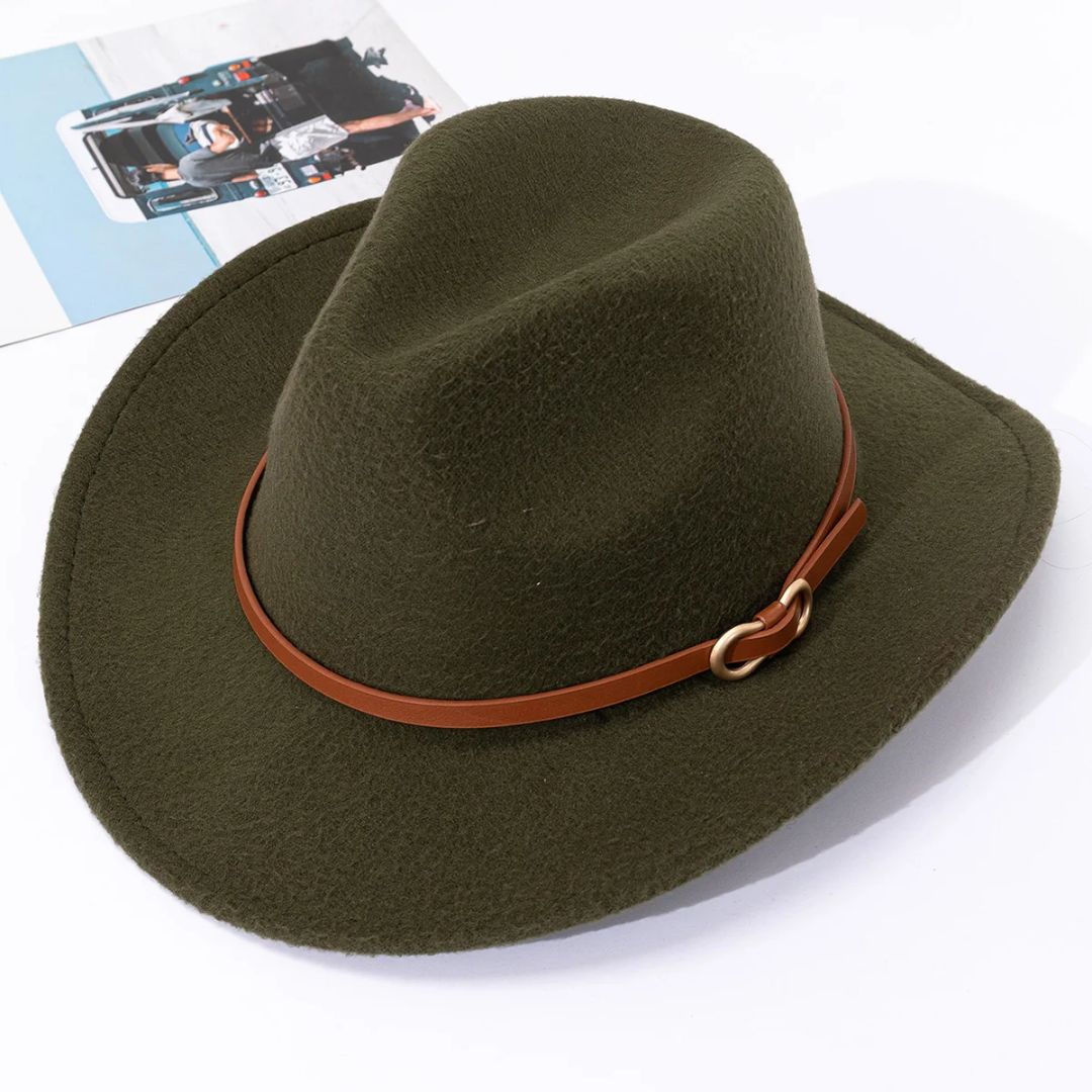 Herren Hut Leder Optik Traditionell - IdealeKleiden