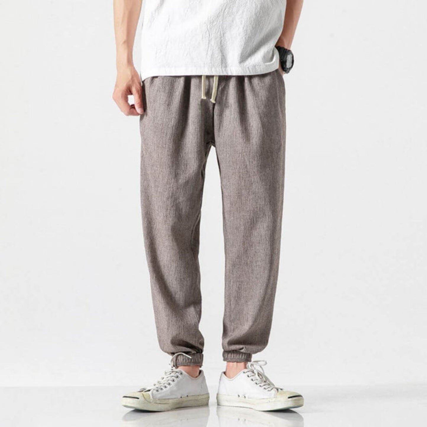 Bequeme Herren Jogger Leicht Kordelzug