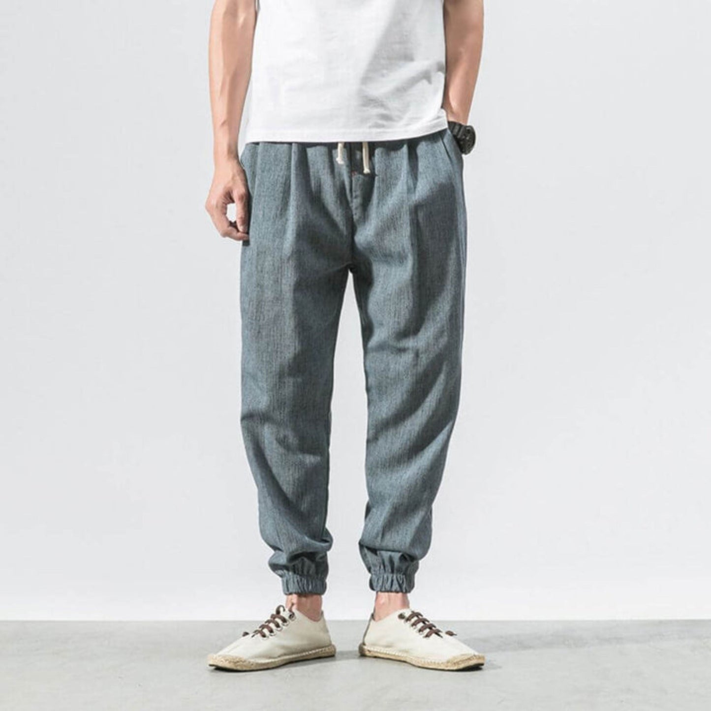 Bequeme Herren Jogger Leicht Kordelzug