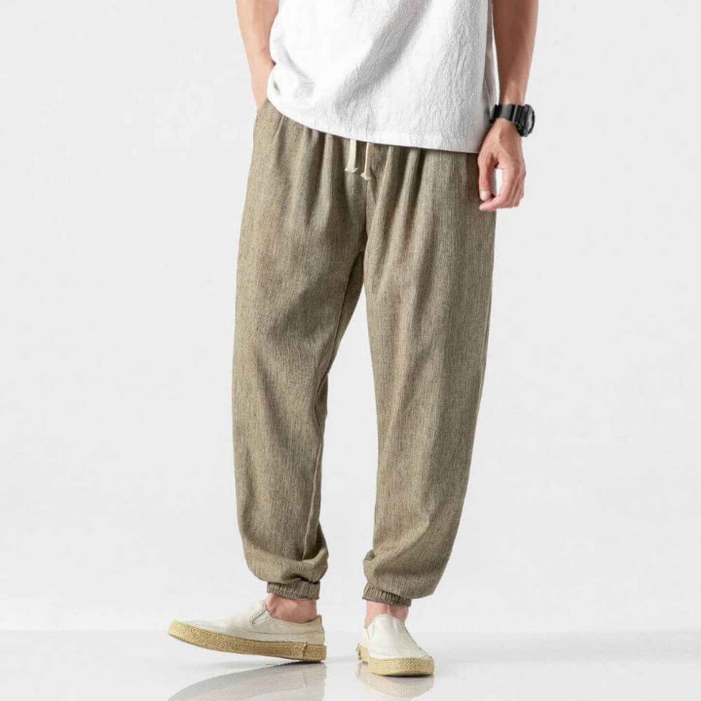 Bequeme Herren Jogger Leicht Kordelzug