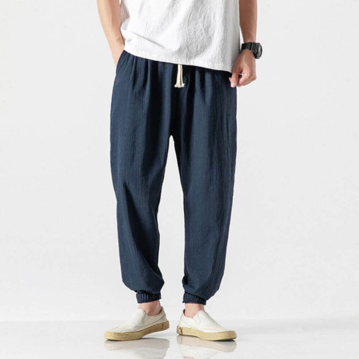 Bequeme Herren Jogger Leicht Kordelzug