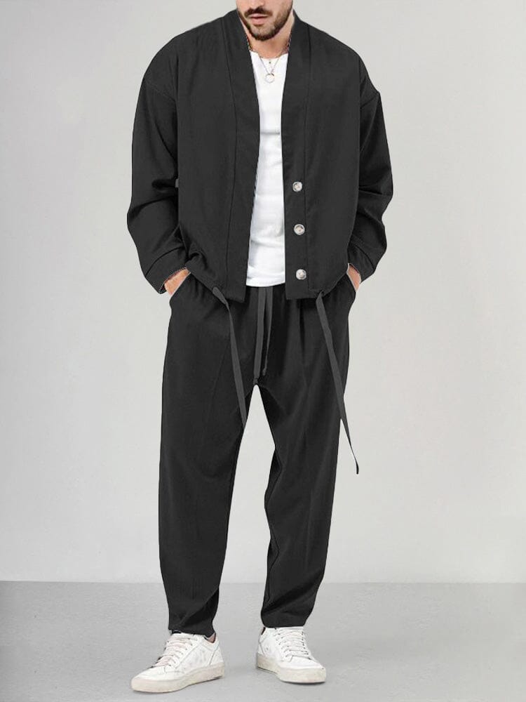 Herren Overshirt Set Bequem Zweiteilig
