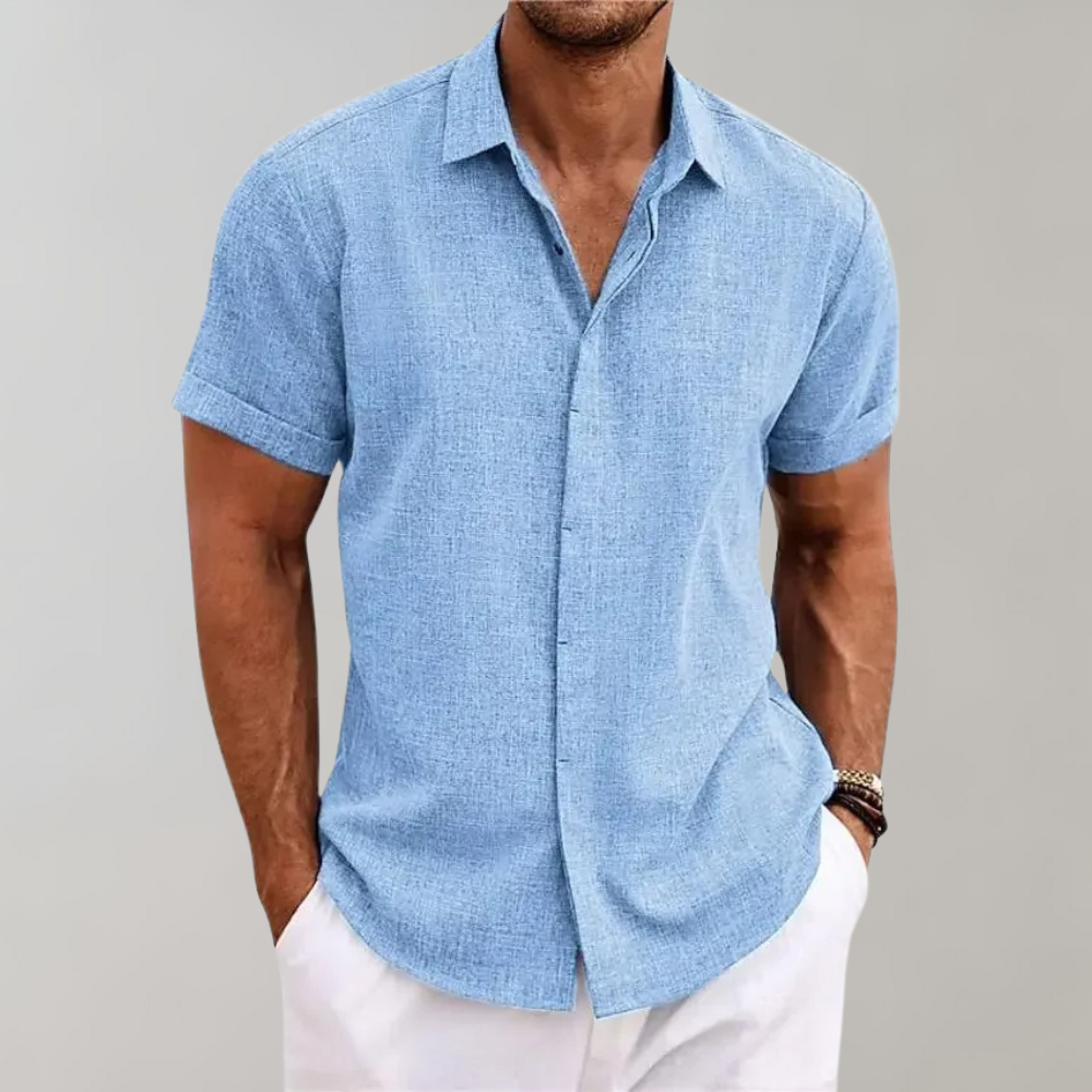 Herren Poloshirt Sommer Kurzarm Elegant