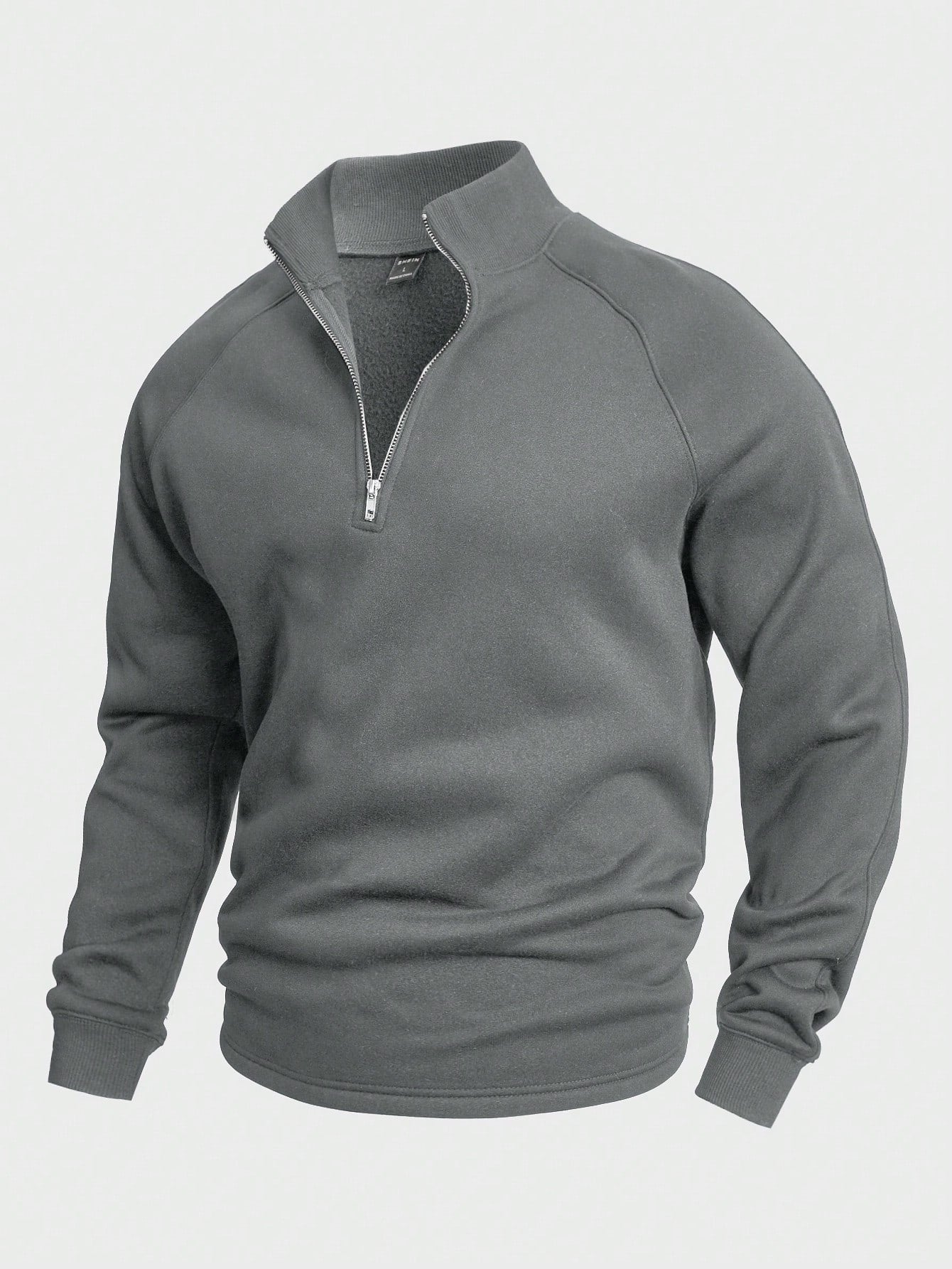 Herren Pullover Warm Halbreißverschluss Winter