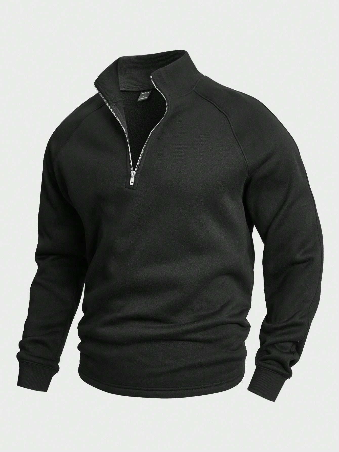 Herren Pullover Warm Halbreißverschluss Winter - IdealeKleiden