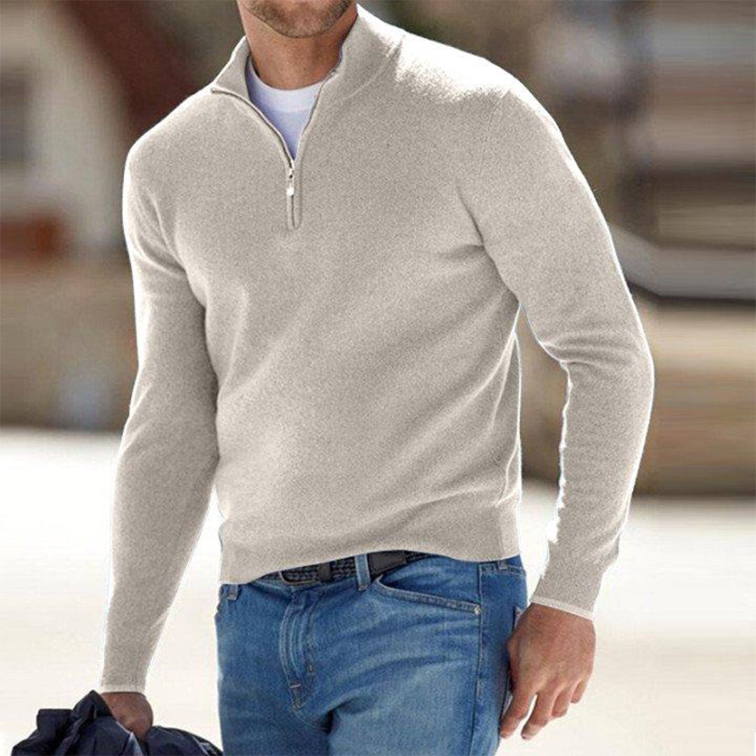 Herren Pullover Mit Reißverschluss Vorne