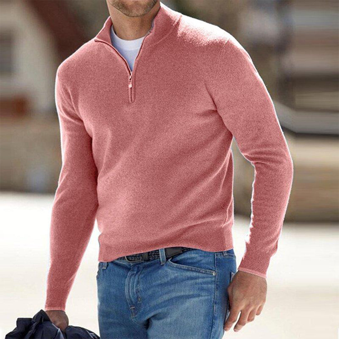 Herren Pullover Mit Reißverschluss Vorne