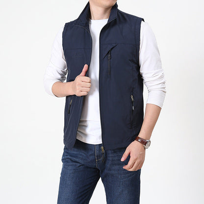 Herren Sommerweste Ärmellos Tactical Gilet