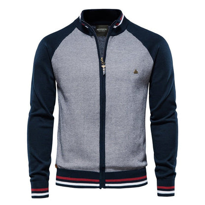 Herren Sommerjacke Leicht Reißverschluss Sweatshirt