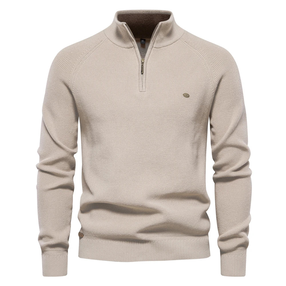 Herren Sweatshirt Langarm Reißverschluss