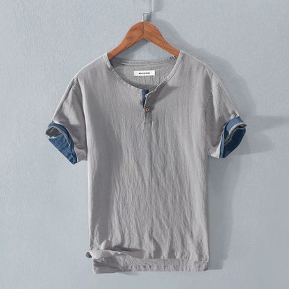 Herren T-Shirt Sommer Leicht Baumwolle