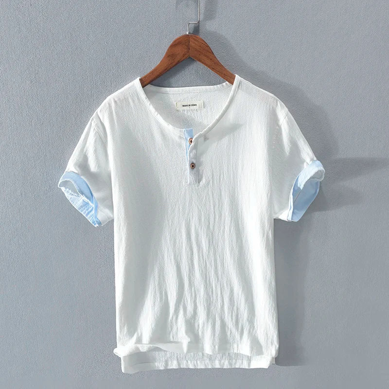 Herren T-Shirt Sommer Leicht Baumwolle