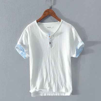 Herren T-Shirt Sommer Leicht Baumwolle