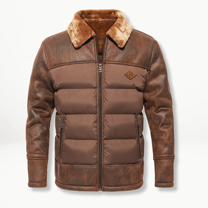 Herren Winterjacke Gefüttert Daunen Puffer - IdealeKleiden