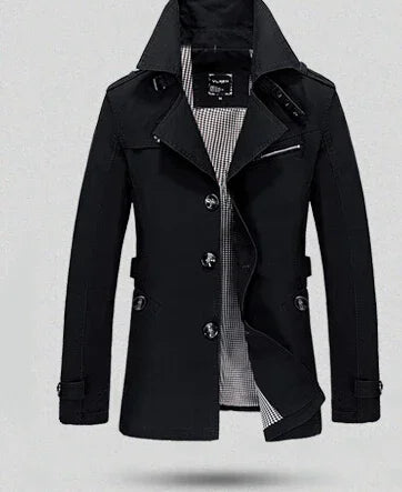 Stylischer Wintermantel mit Umlegekragen - IdealeKleiden