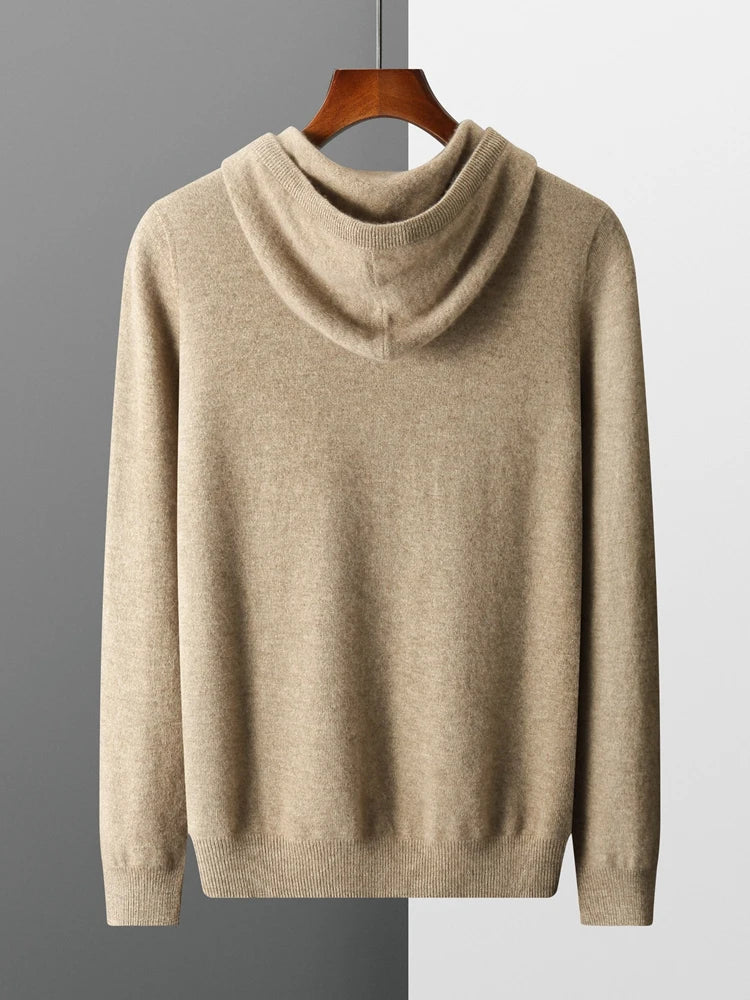 Warme Damenhoodie aus Merinowolle - IdealeKleiden