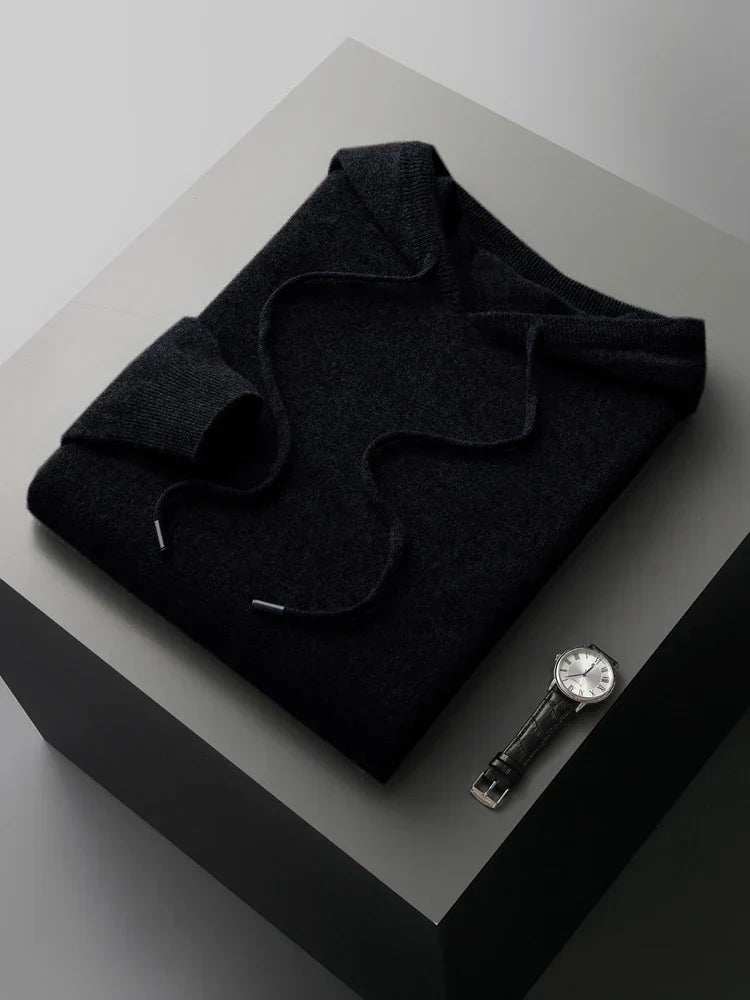 Warme Damenhoodie aus Merinowolle