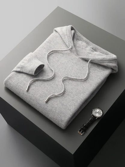 Warme Damenhoodie aus Merinowolle