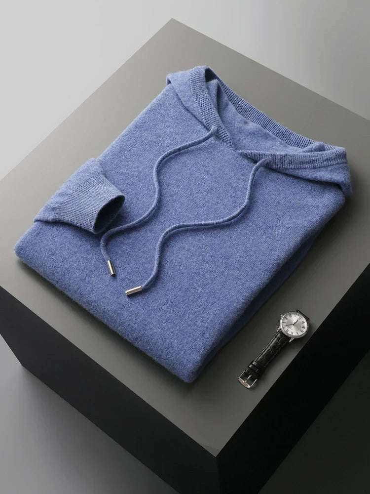 Warme Damenhoodie aus Merinowolle