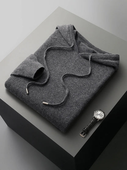 Warme Damenhoodie aus Merinowolle