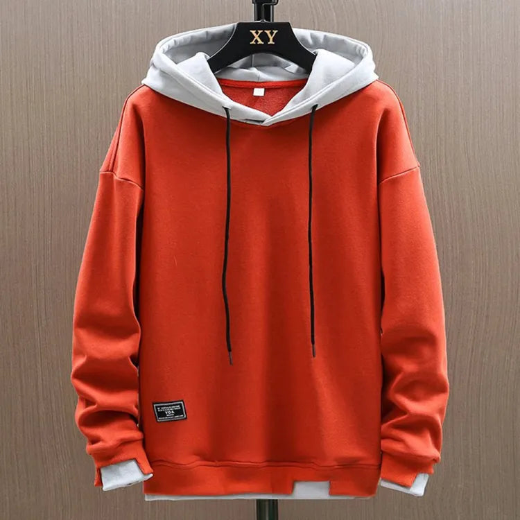 Herren Hoodie Zwei-Ton Sportlich Klassisch