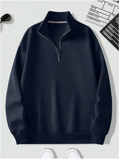 Damenschal Pullover mit Viertelreißverschluss