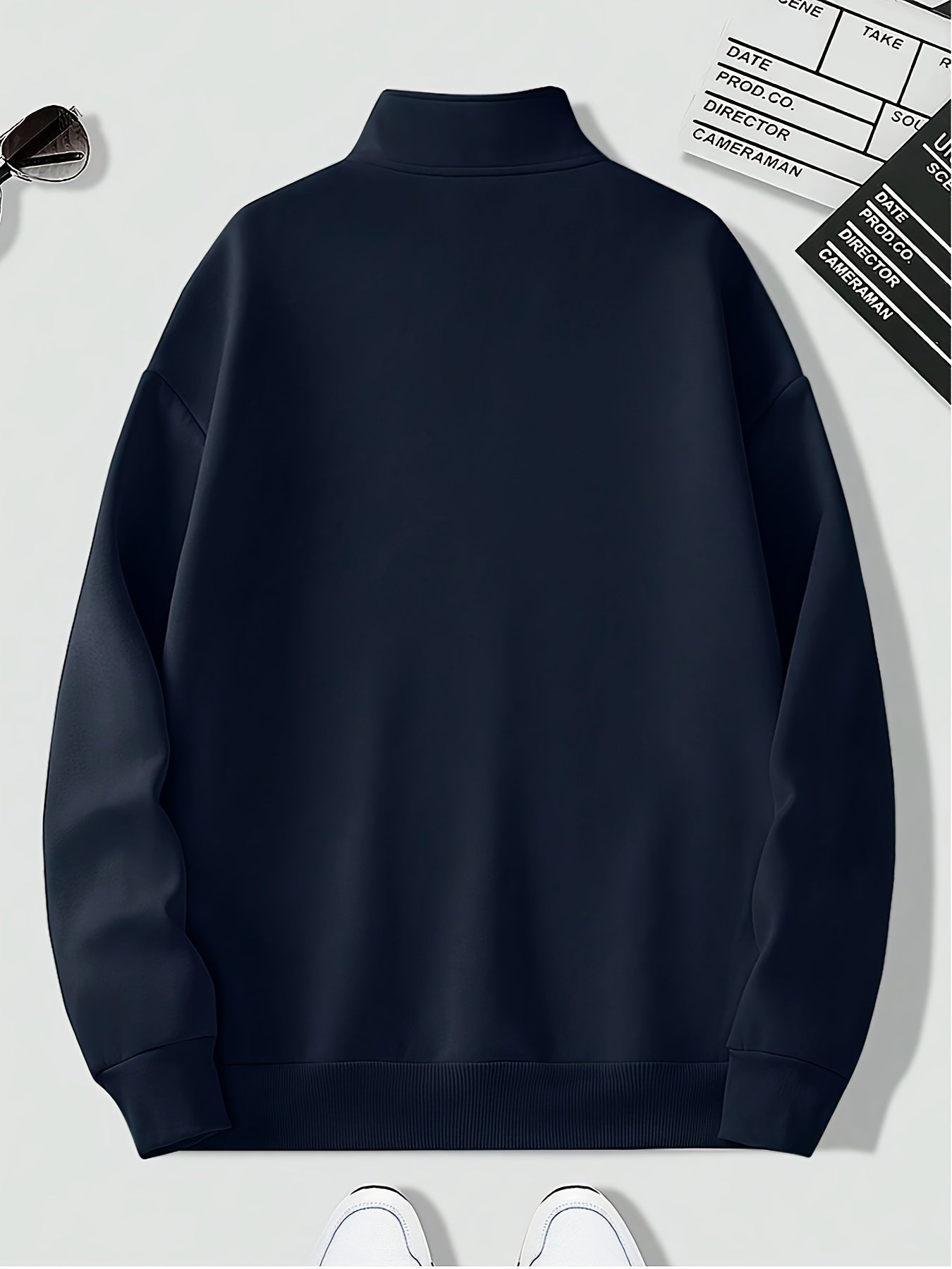 Damenschal Pullover mit Viertelreißverschluss - IdealeKleiden