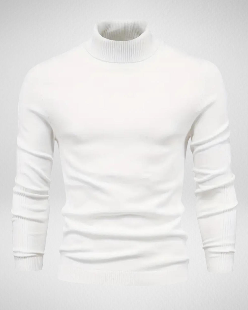 Weiche Strickpullover Slim Fit Rollkragen