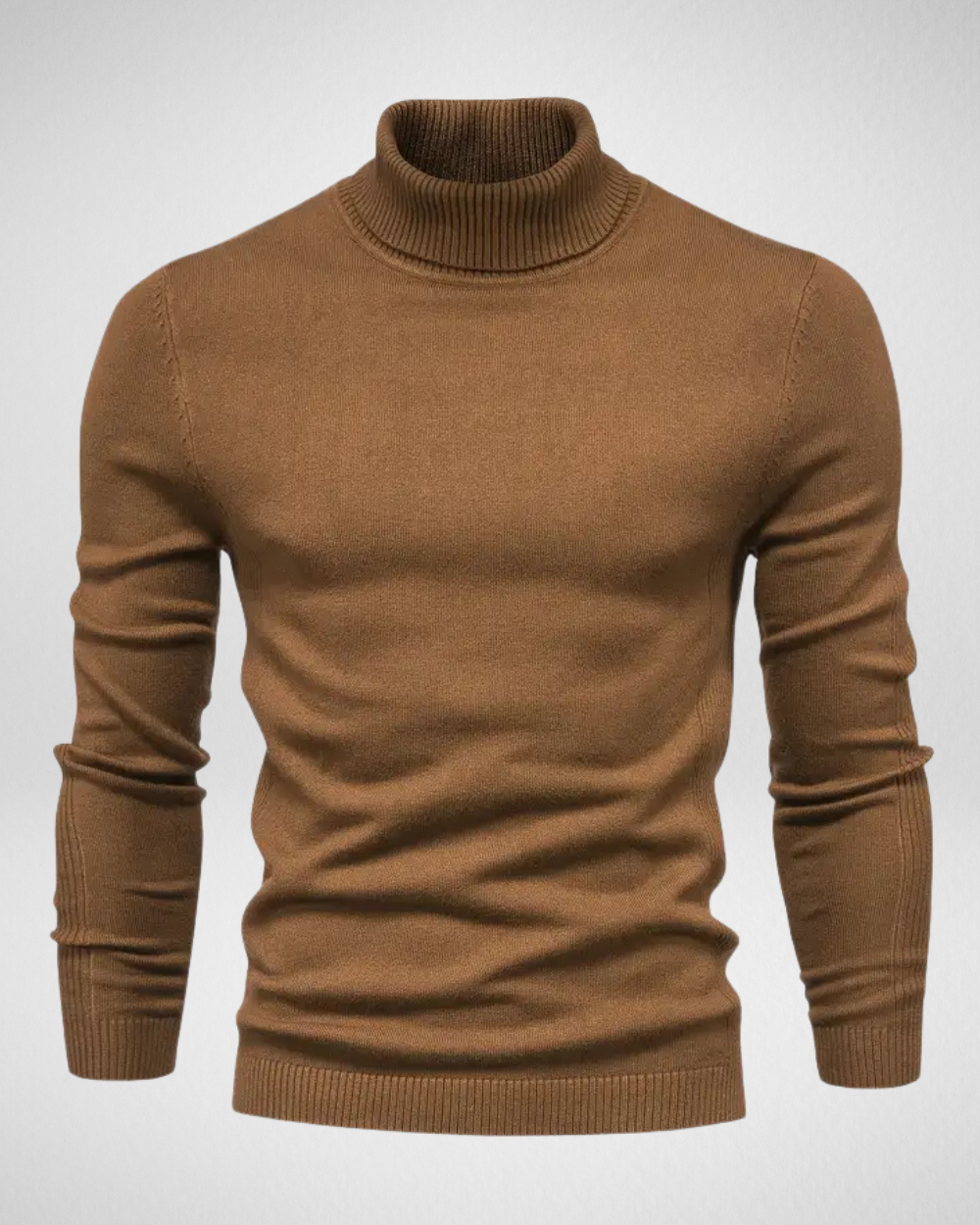Weiche Strickpullover Slim Fit Rollkragen