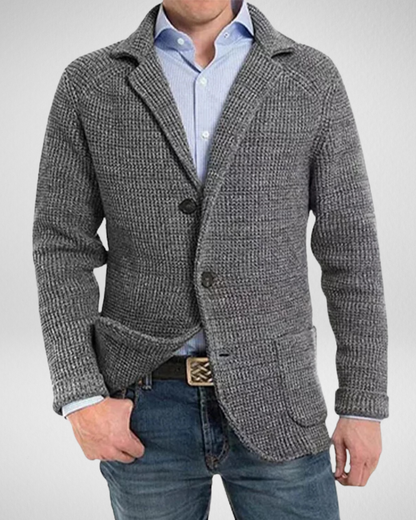 Bequemer Strickblazer Herren Freizeit Pullover