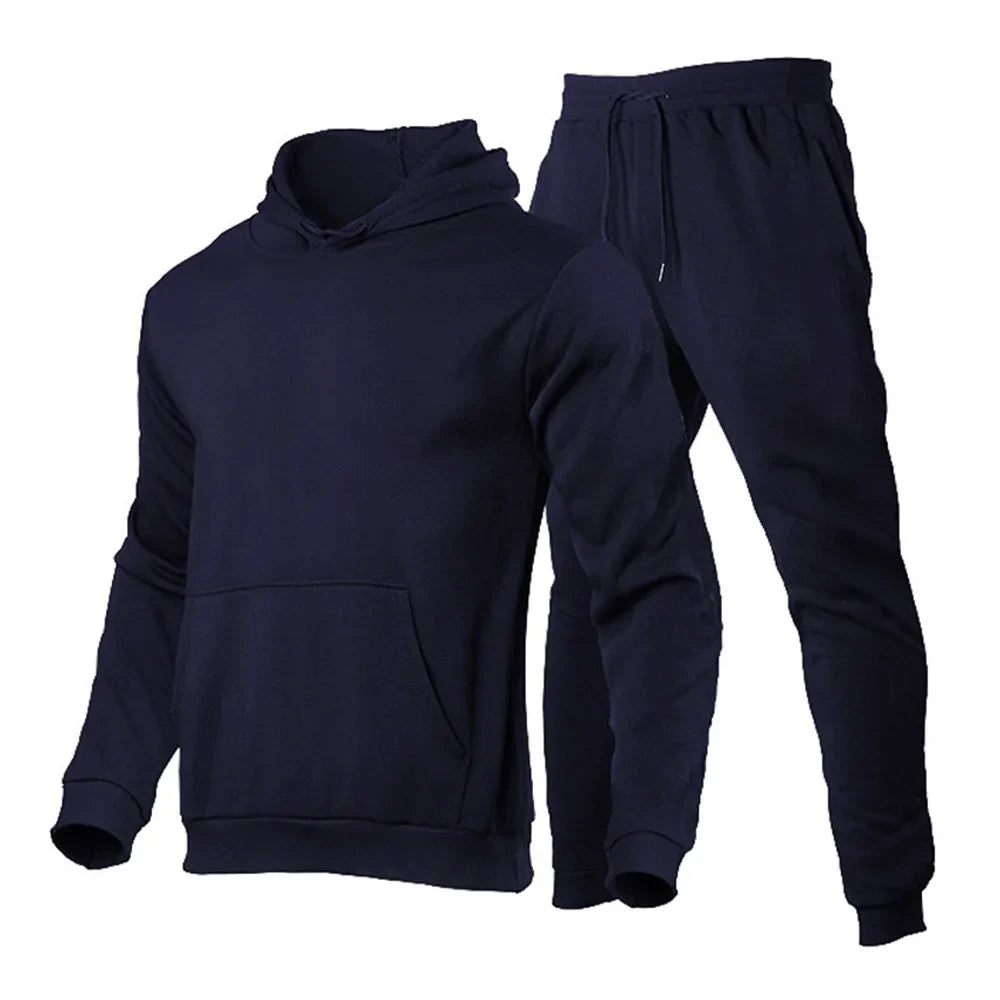 Sportliche Trainingsanzug Set mit Kapuze