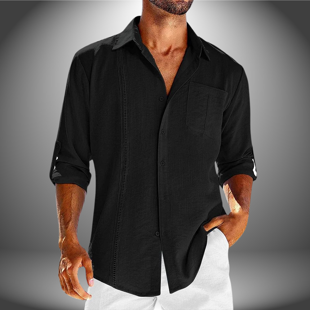 Herren Poloshirt Langarm Leicht