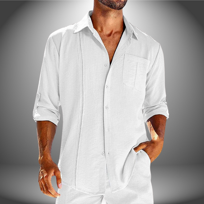 Herren Poloshirt Langarm Leicht